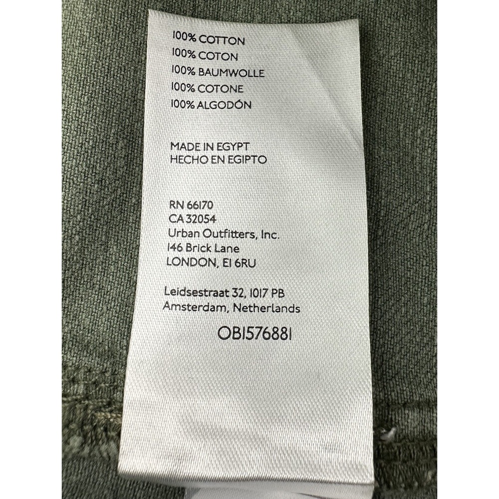Free People Beginner's Luck‎ Low Rise Slouch Shorts - Olive Green Size 29 New - Picture 10 of 13